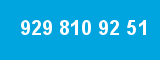 929 810 92 51 929 810 92 51